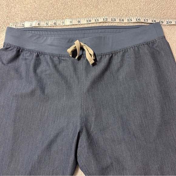 FIGS High Waisted Livingston Basic Scrub Pants Light Blue Grey - Picture 6 of 13